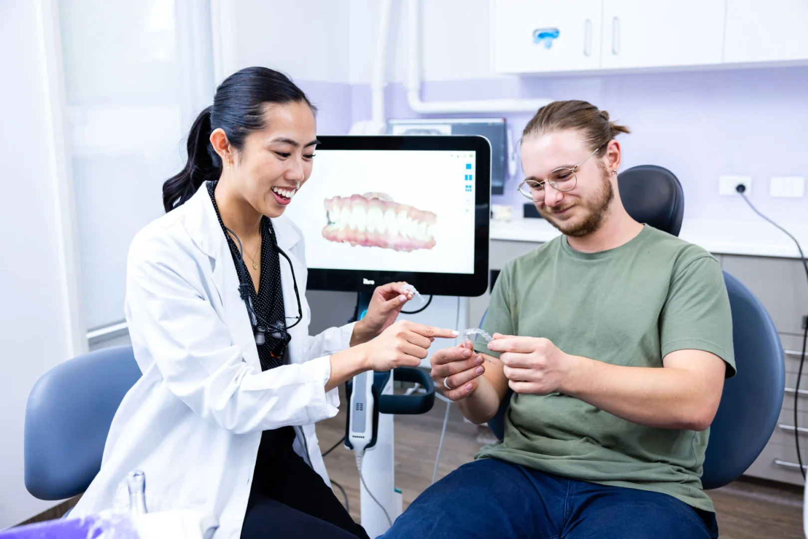 straightening your teeth with an aligner system other than Invisalign